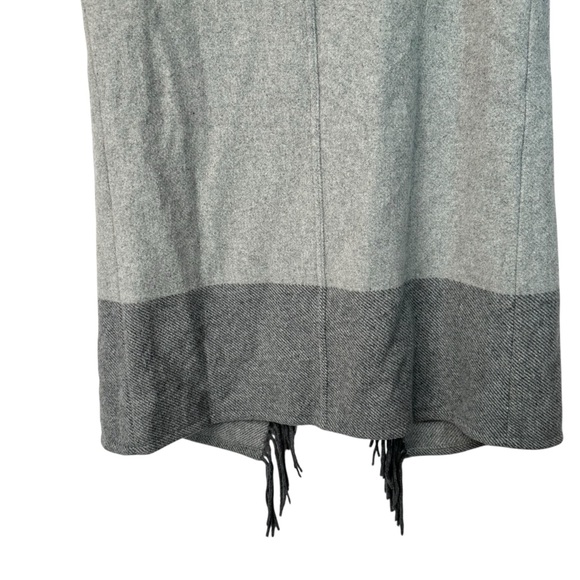 Vineyard Vines Fringe Vest Gray Wool Blend Preppy Coastal Layering Small - Picture 6 of 12